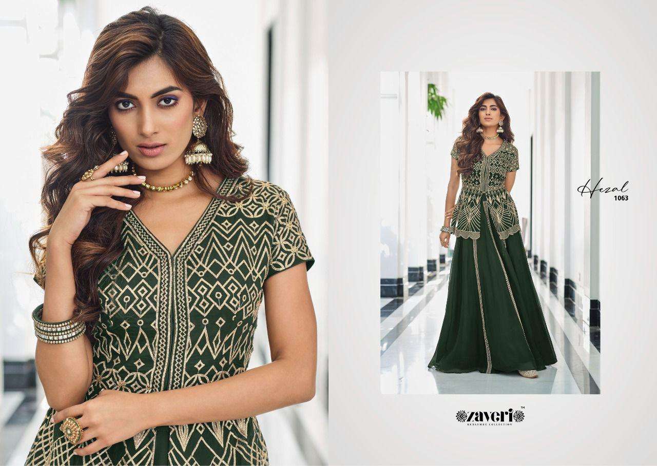 Zaveri-hazal-fabric-georgette-embroiderywork-aline-kurti-front-black Work-plazo-skirt-pant-heavy Net-farbic-dupatta-1063